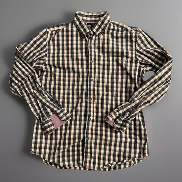 Banana Republic Other - Banana Republic Long Sleeve Button Down Shirt Blue White Red Plaid Large JBHS